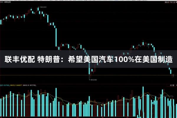 联丰优配 特朗普：希望美国汽车100%在美国制造